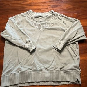 Aerie V-neck crew sweatshirt